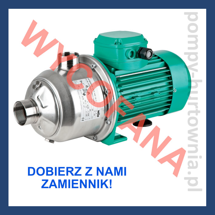 Pompa pozioma Wilo MHI - stal nierdzewna AISI 304 - Pompy Hurtownia