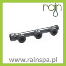 Kolektor Rain PVC wielu portów system 3: GZ x 3 porty 1" GW